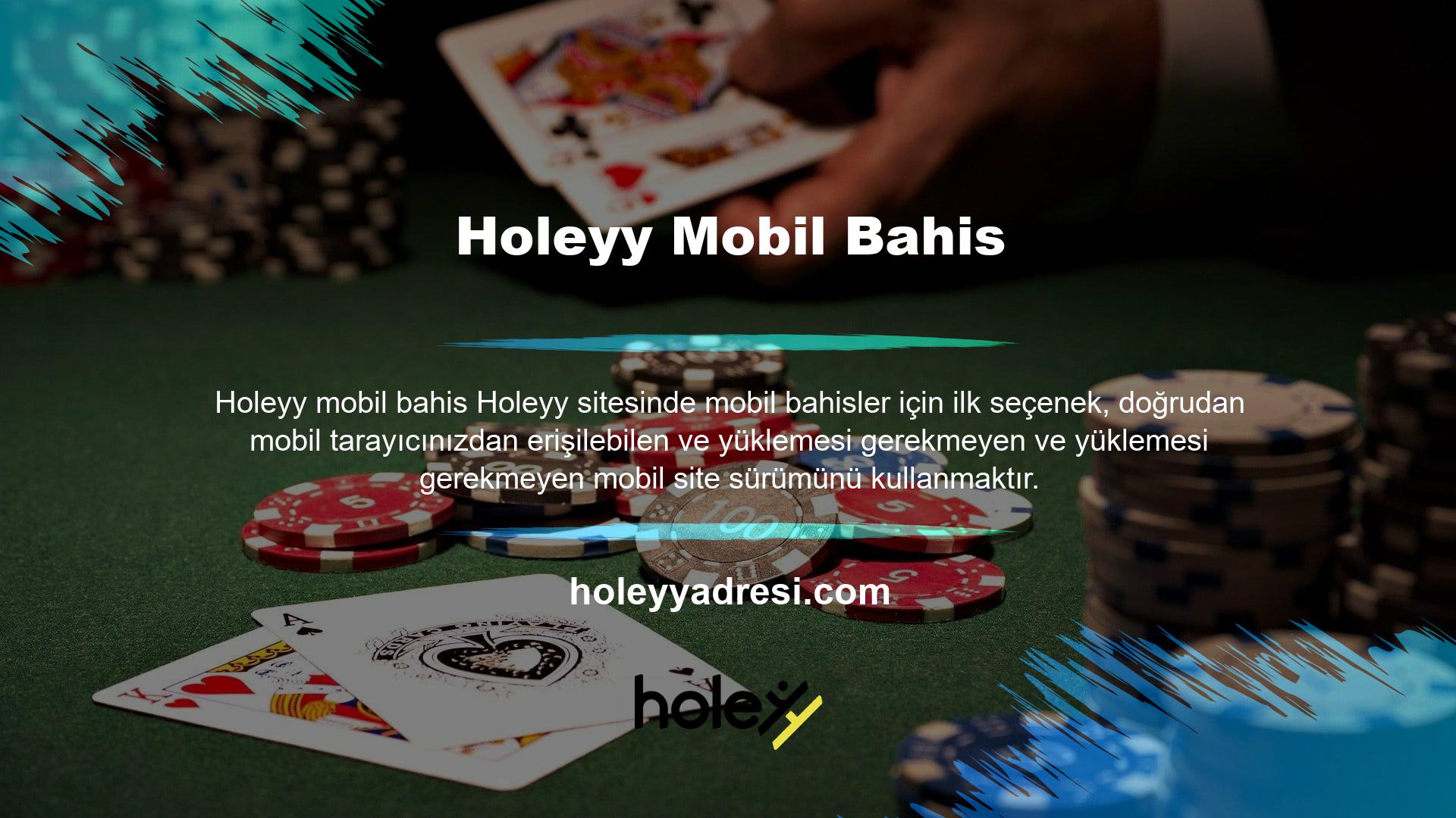 Masaüstü sitesinde olduğu gibi, mobil sitede farklı spor türlerine bahis oynayabilirsiniz